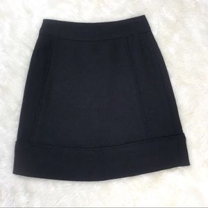 Club Monaco Black Metallic Silver Mini Skirt 00